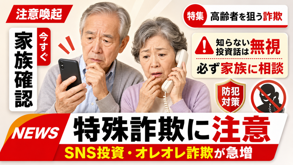 愛知県で特殊詐欺被害が過去最悪ペースとなり豊橋や豊川など東三河地域にも警戒を呼びかける報道イメージ