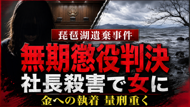 琵琶湖遺体遺棄事件で市橋由衣被告に無期懲役判決が言い渡されたことを伝える報道アイキャッチ