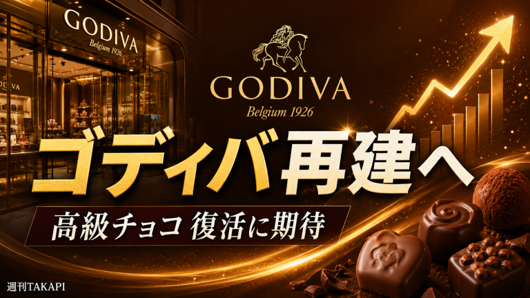 ゴディバジャパンの経営再建と高級チョコブランド復活への期待を伝える経済ニュース用アイキャッチ