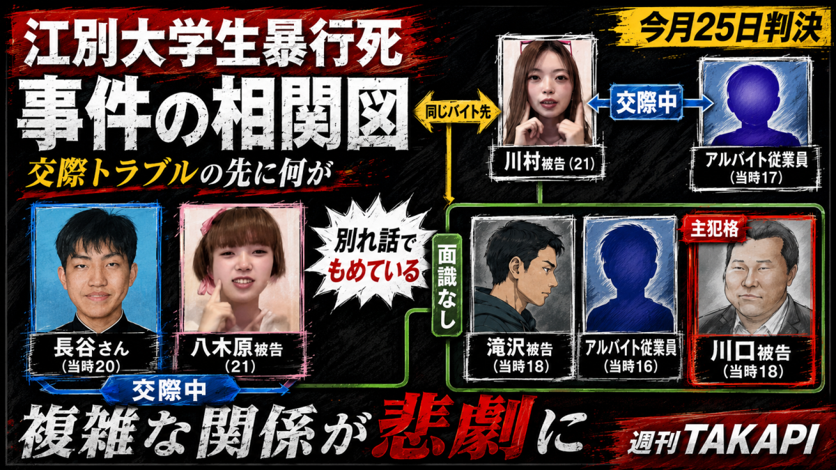 江別大学生暴行死事件の公判で、被害者遺族が法廷で悲痛な意見陳述を行い、特定少年に対する厳罰を求めたことを伝える報道アイキャッチ。