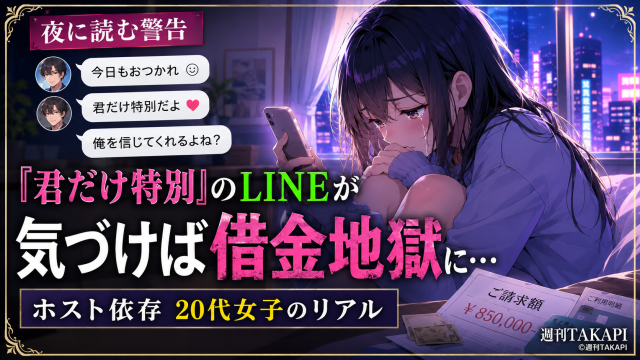 ホスト依存で借金を背負った20代女性のリアルを伝えるジャーナルコラムのアイキャッチ