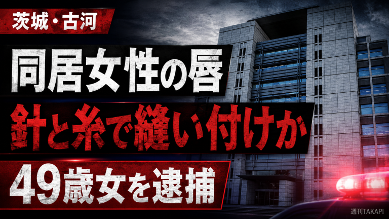 茨城県古河市で同居女性への傷害容疑により49歳女が逮捕された事件を伝える報道用イメージ