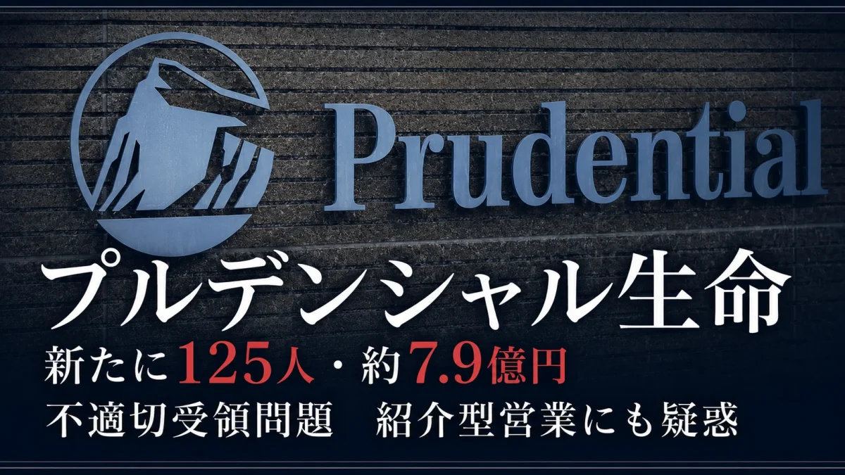 プルデンシャル生命の新たな補償認定と紹介型営業の構造的問題を伝える報道アイキャッチ
