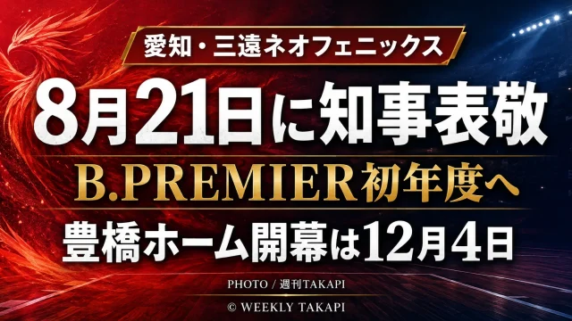 三遠ネオフェニックス・2026-27シーズン知事表敬