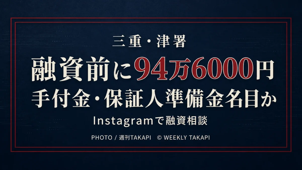 Instagramの融資話を巡り手付金などの名目で94万6000円を詐取した疑いで59歳男が逮捕された事件を伝える画像
