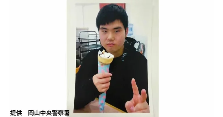 岡山市で19歳の山﨑龍希さんが行方不明となり、岡山県警が捜索と情報提供を呼びかけていることを伝える週刊TAKAPIの報道アイキャッチ