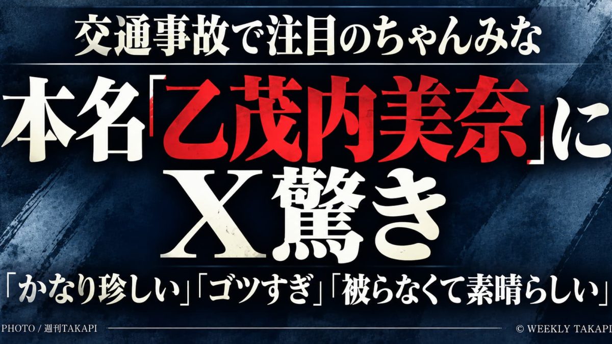 ちゃんみなの交通事故と本名「乙茂内美奈」に注目