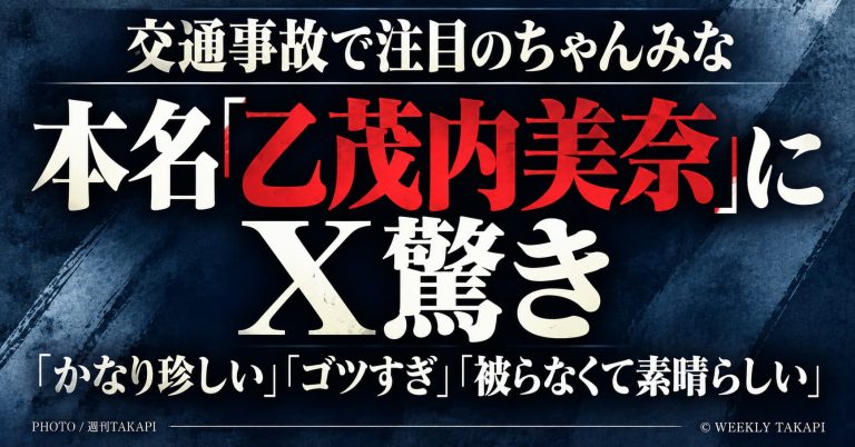 ちゃんみなの交通事故と本名「乙茂内美奈」に注目