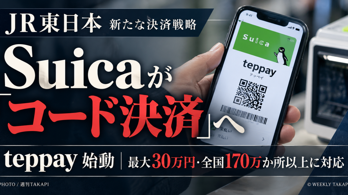 JR東日本のコード決済teppayが2026年10月20日開始、最大30万円決済と11月からの20％還元キャンペーン